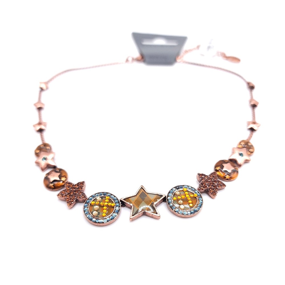 Pilgrim Rose Gold Star Charm Necklace NWT